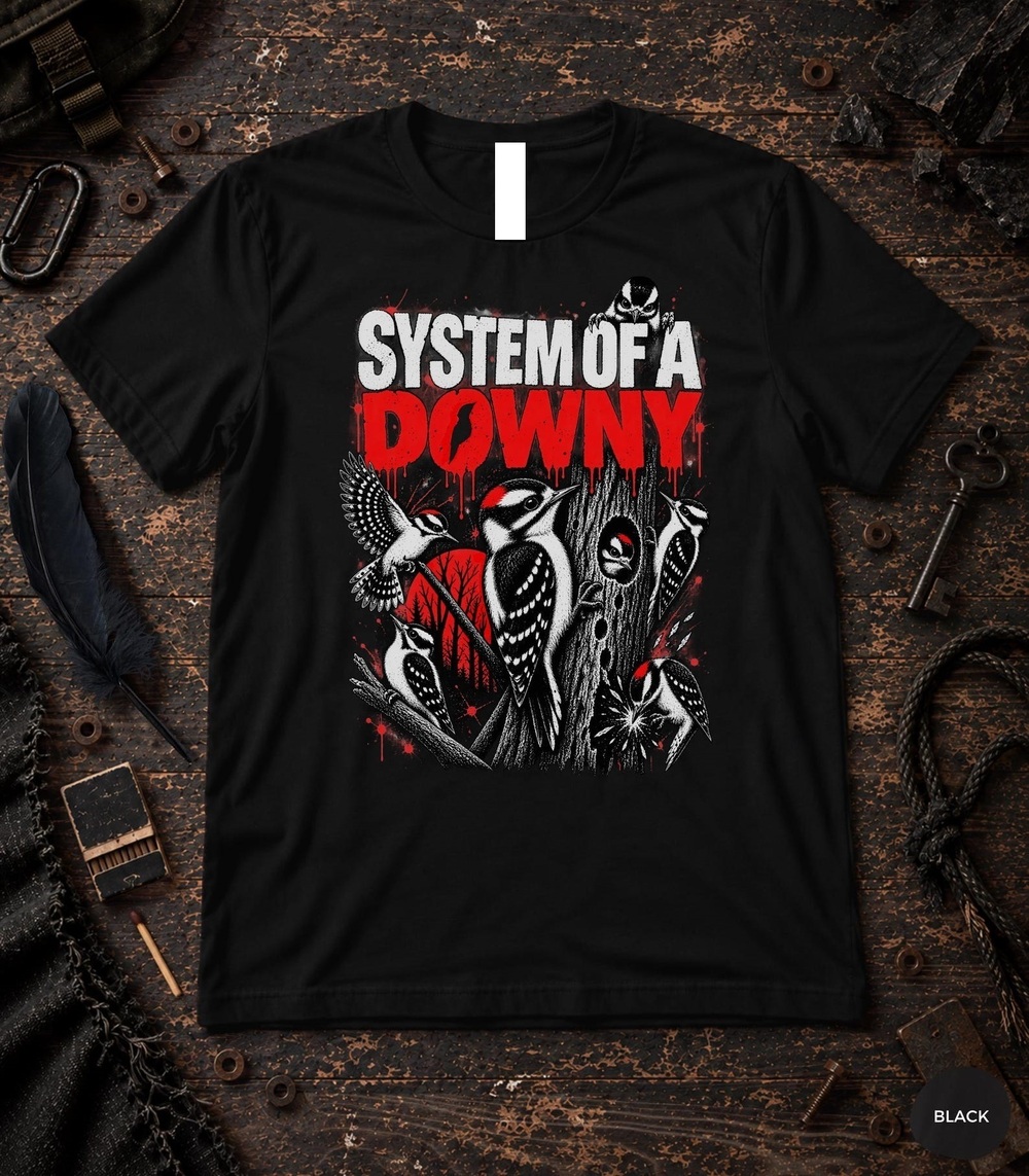 System Of A Downy Shirt, Downy Woodpecker